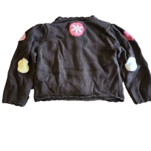 Gymboree Brown with Polka-Dots Long Sleeve Button Down Sweater - Picture 2 of 3